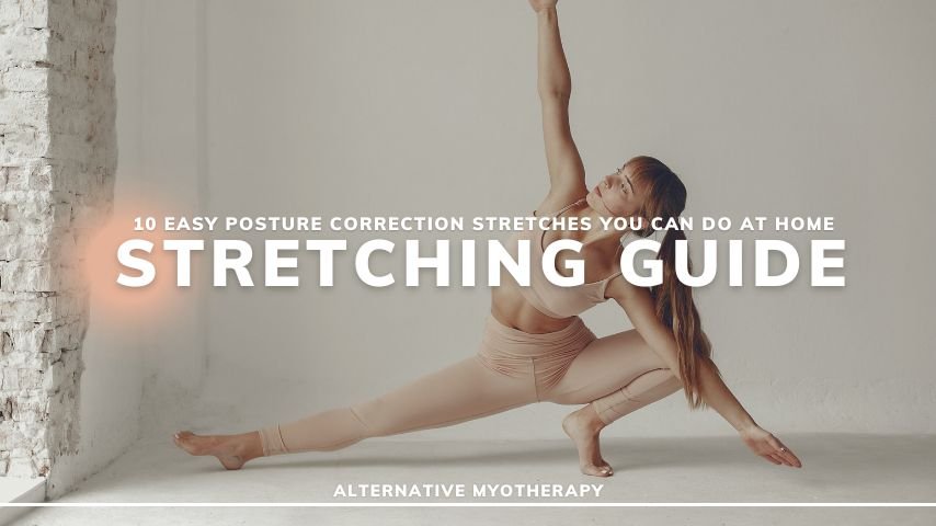5 easy posture correction exercises for office workers.